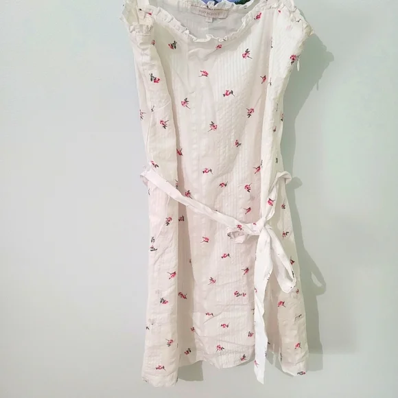 White Floral Tea Dress Breath of Youth - Picture 2 of 6